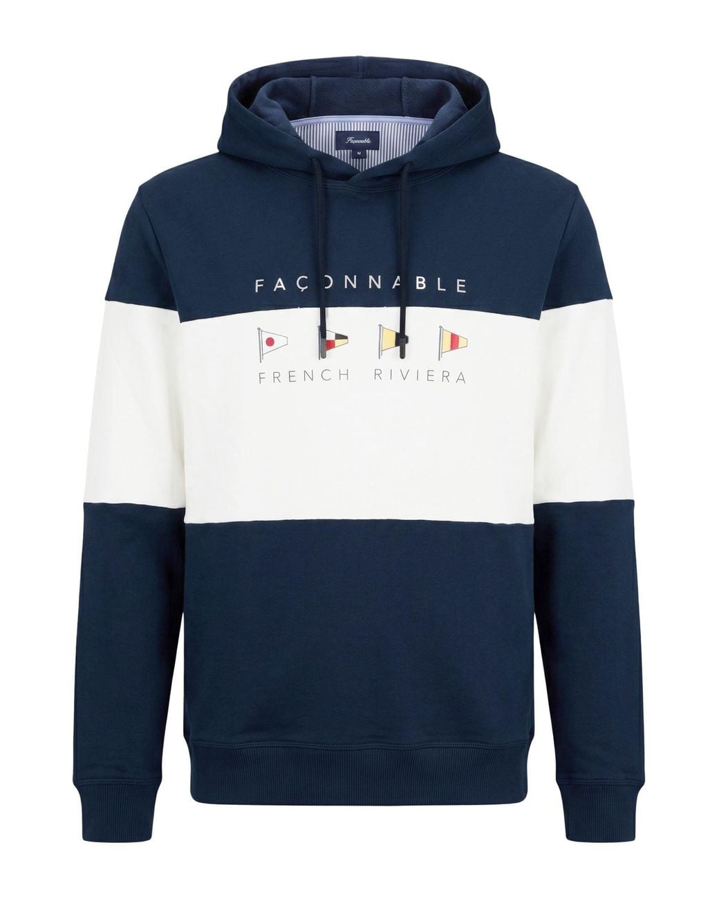 Façonnable Blue Sweatshirt Cotton, Polyester for men