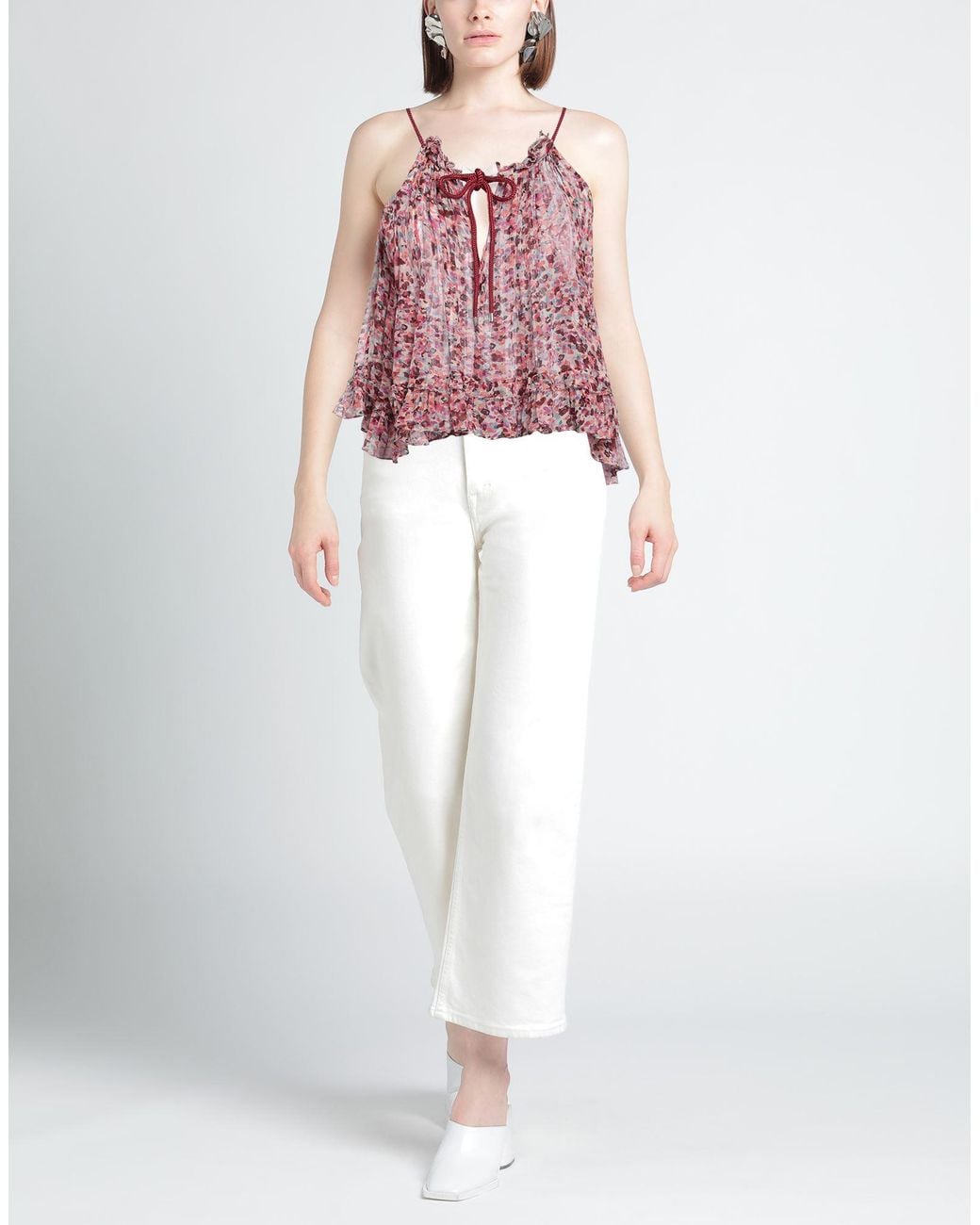 Isabel Marant Red Burgundy Top Viscose