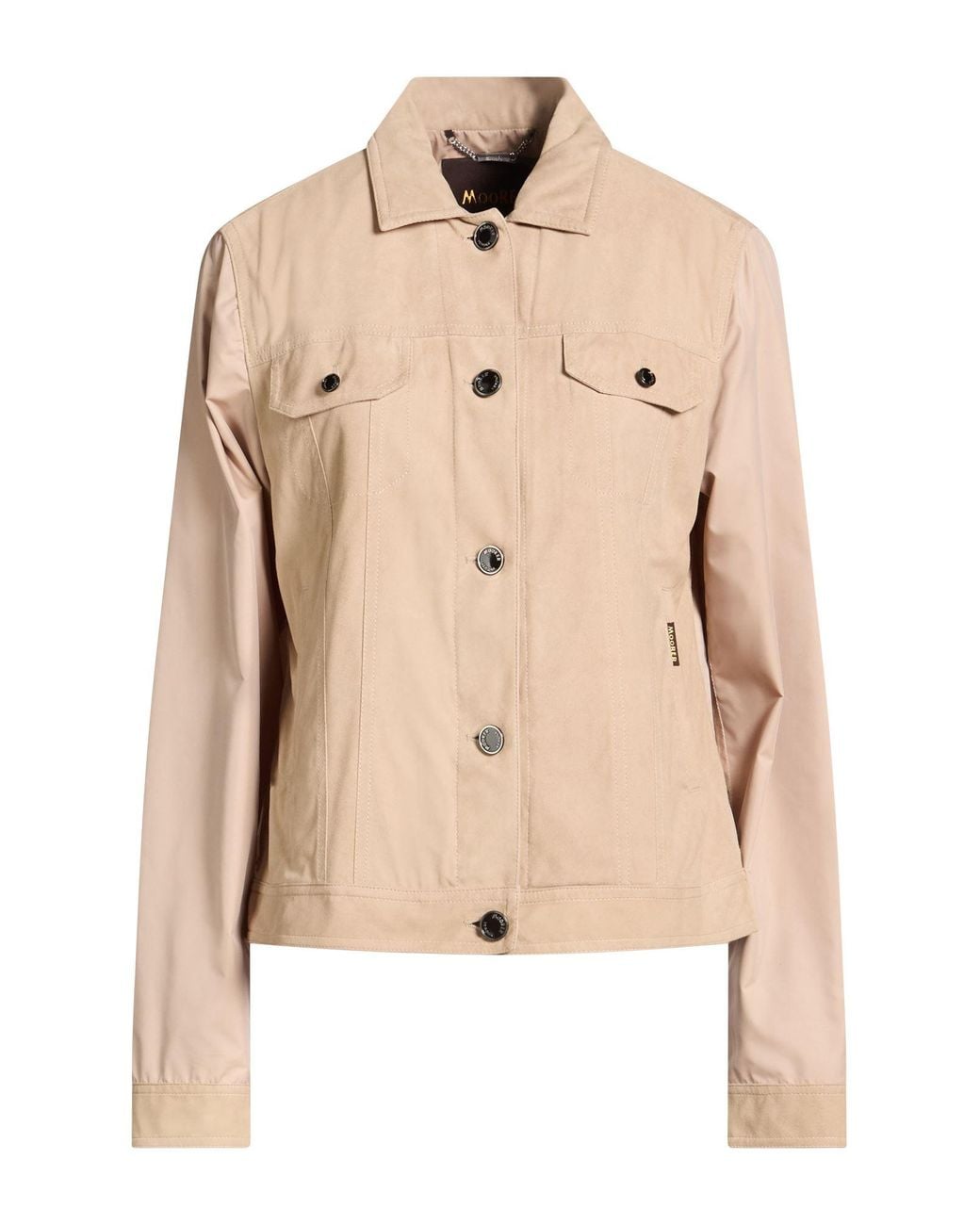 Moorer Natural Jacket Leather, Polyester