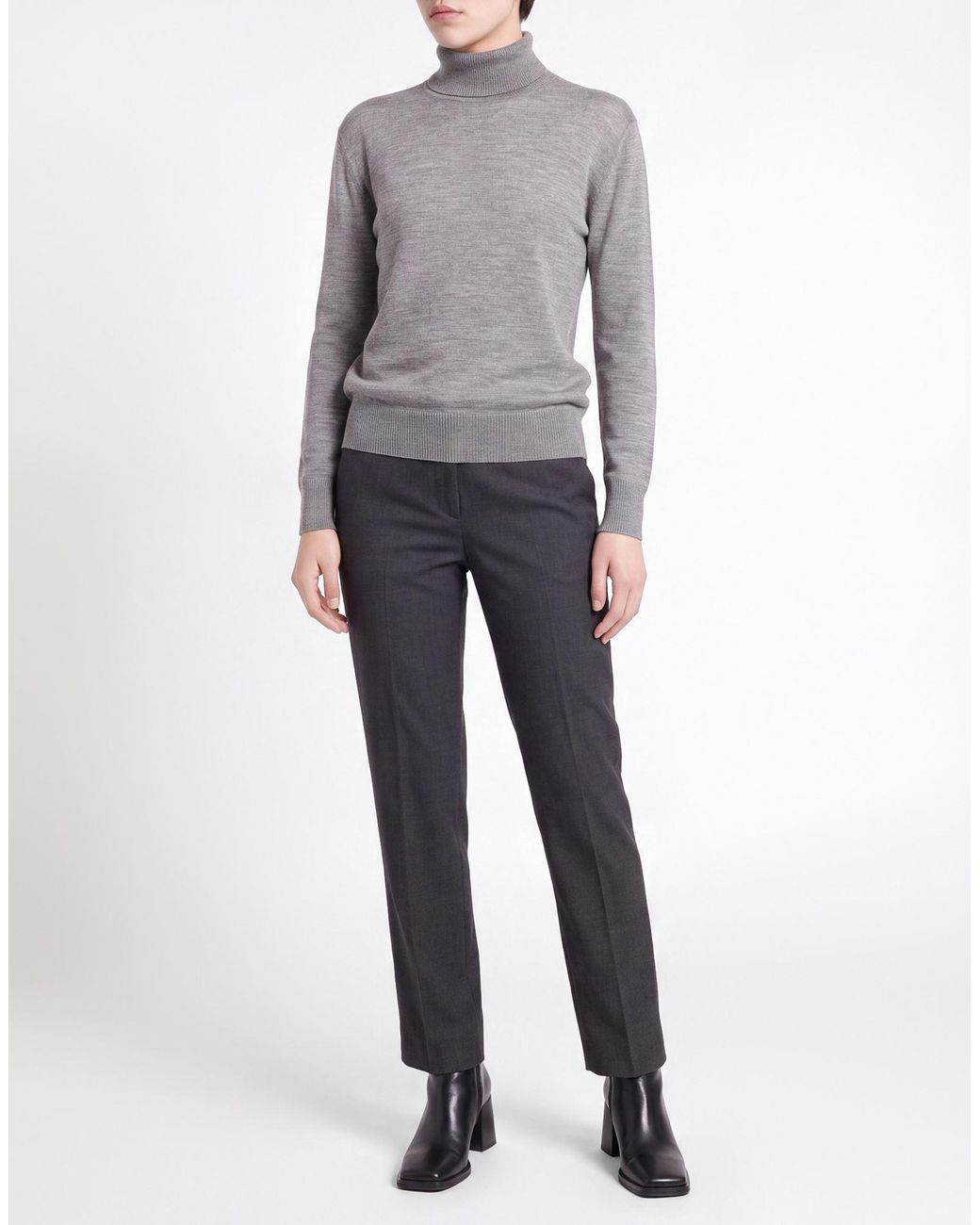 Carla G Gray Turtleneck Merino Wool