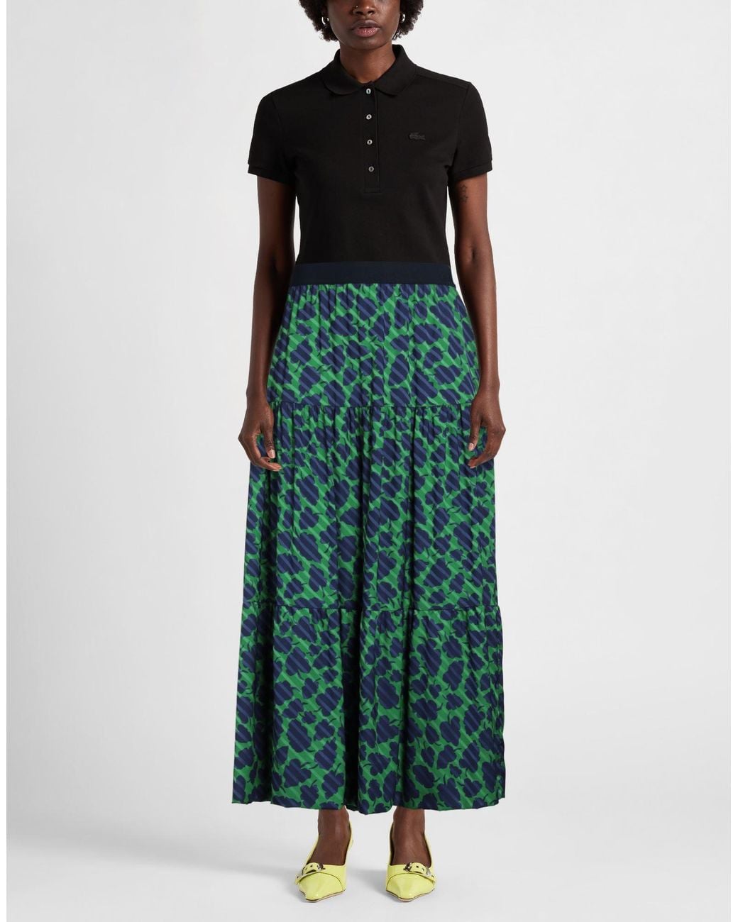 High Green Maxi Skirt