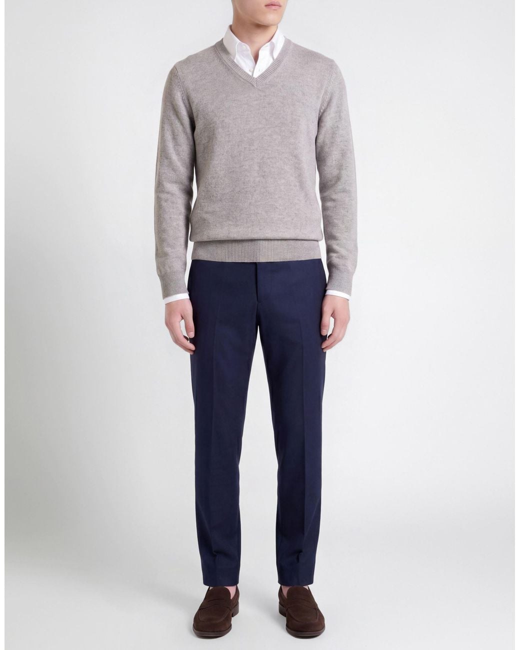 Zanone Gray Light Sweater Virgin Wool for men