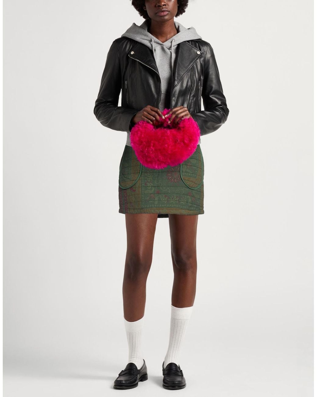 ARIZONA LOVE Green Military Mini Skirt Cotton