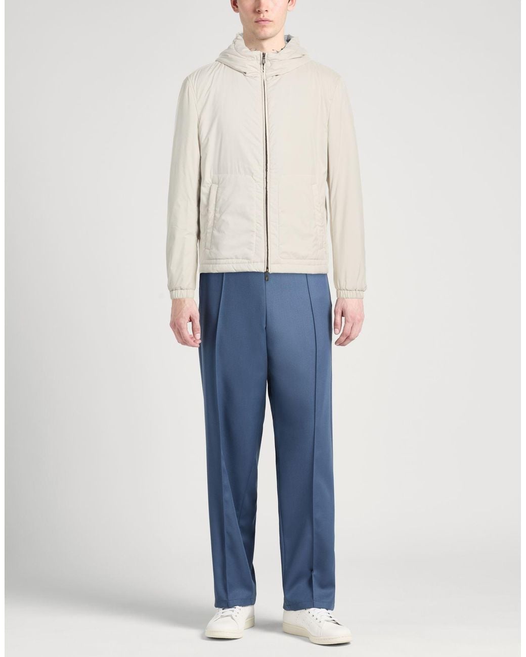 Fedeli White Jacket Polyester for men