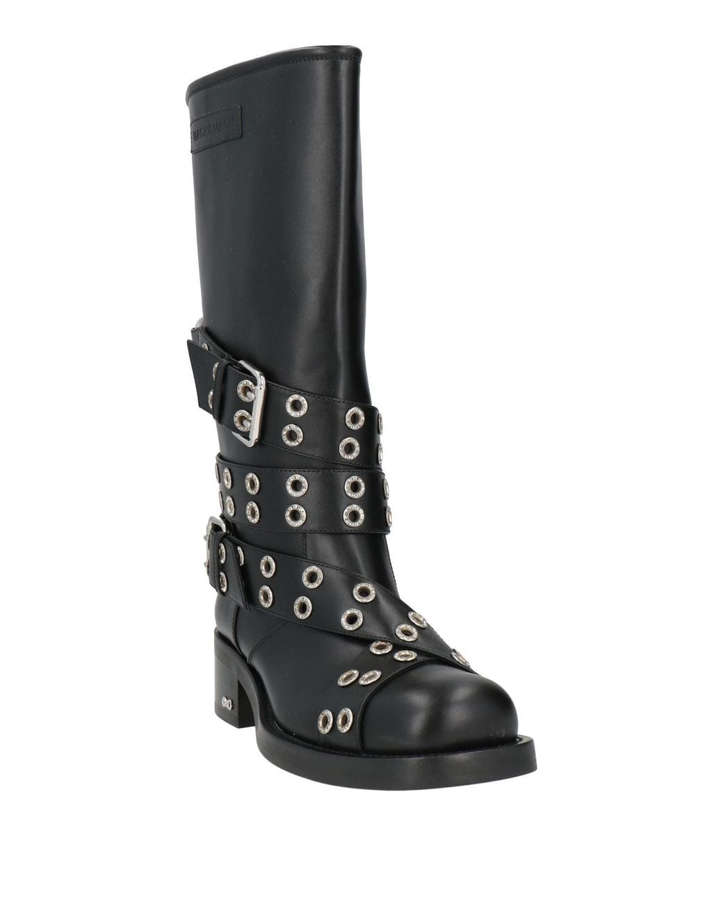 Mach & Mach Black Boot Leather