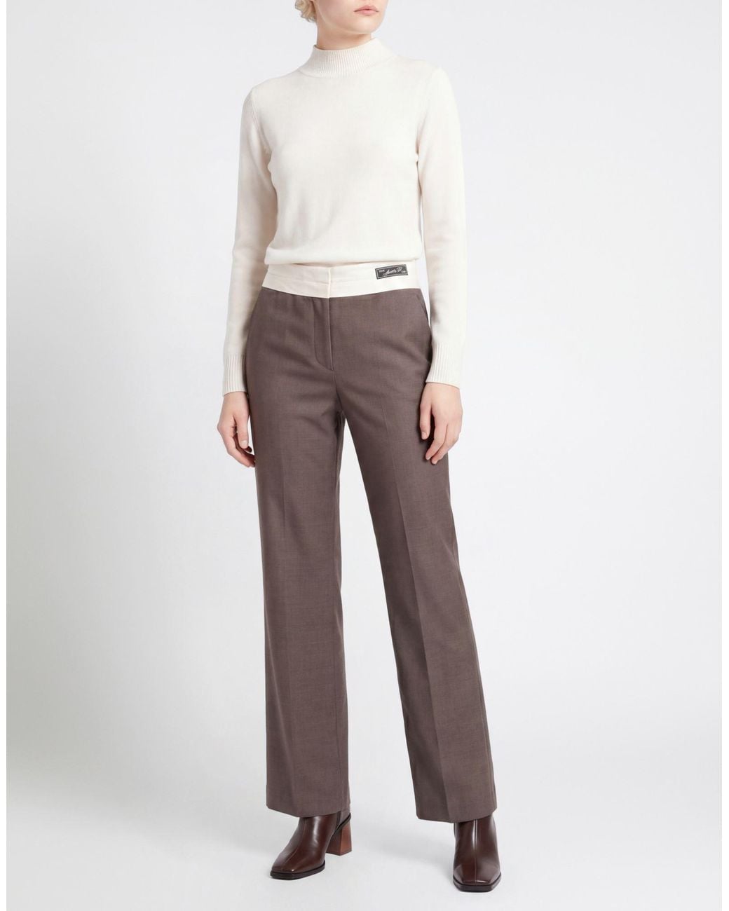 Erika Cavallini Semi Couture Gray Trouser