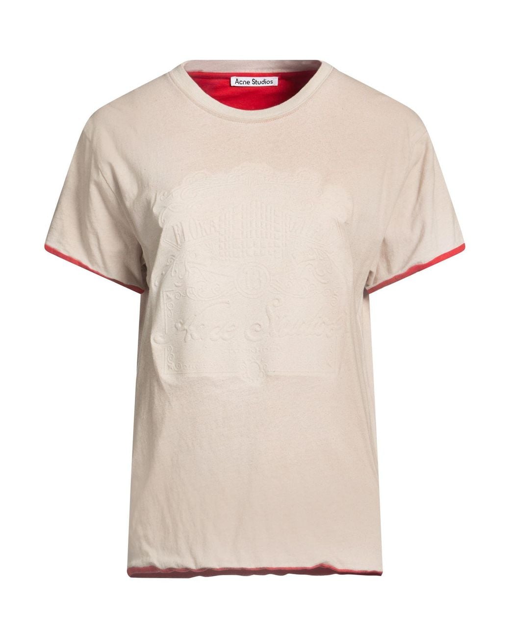 Acne Natural T-Shirt Cotton