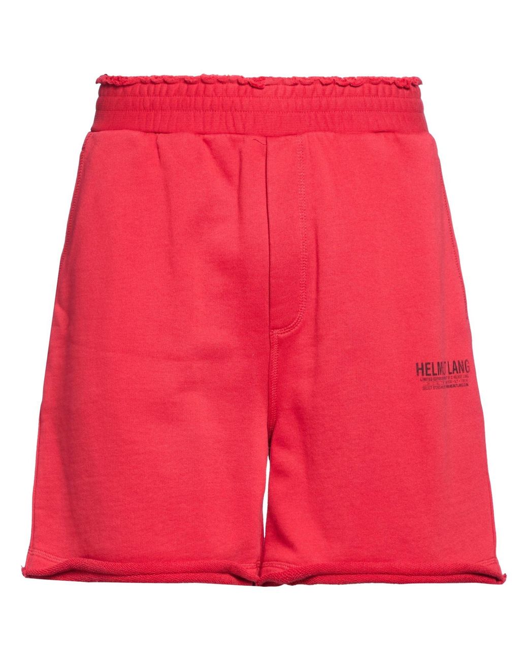 Helmut Lang Red Shorts & Bermuda Shorts for men