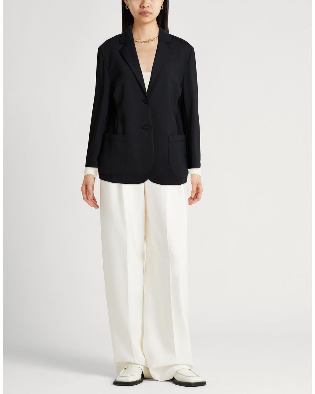 Carla G Black Blazer Polyamide, Elastane