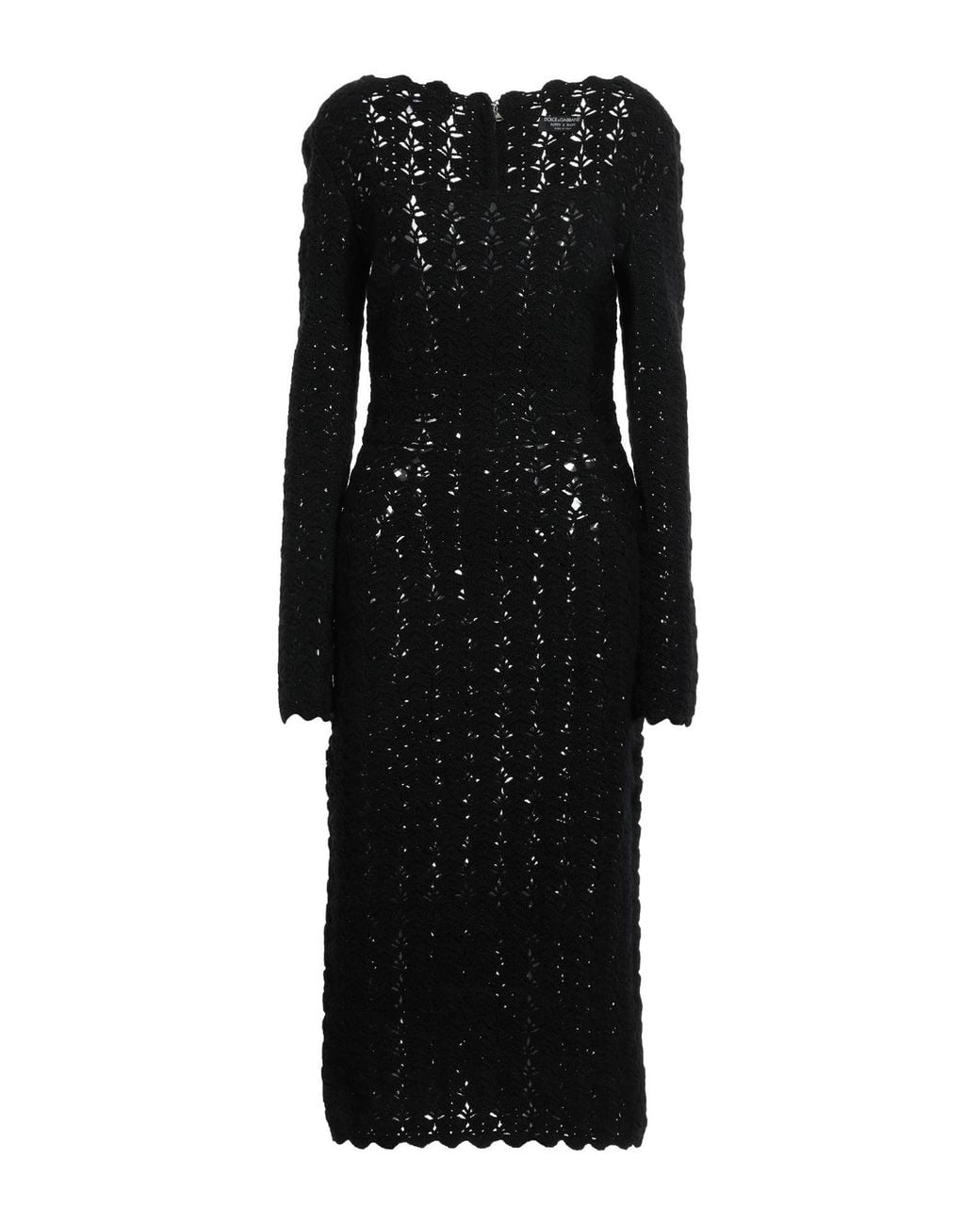 Dolce & Gabbana Black Midi Dress