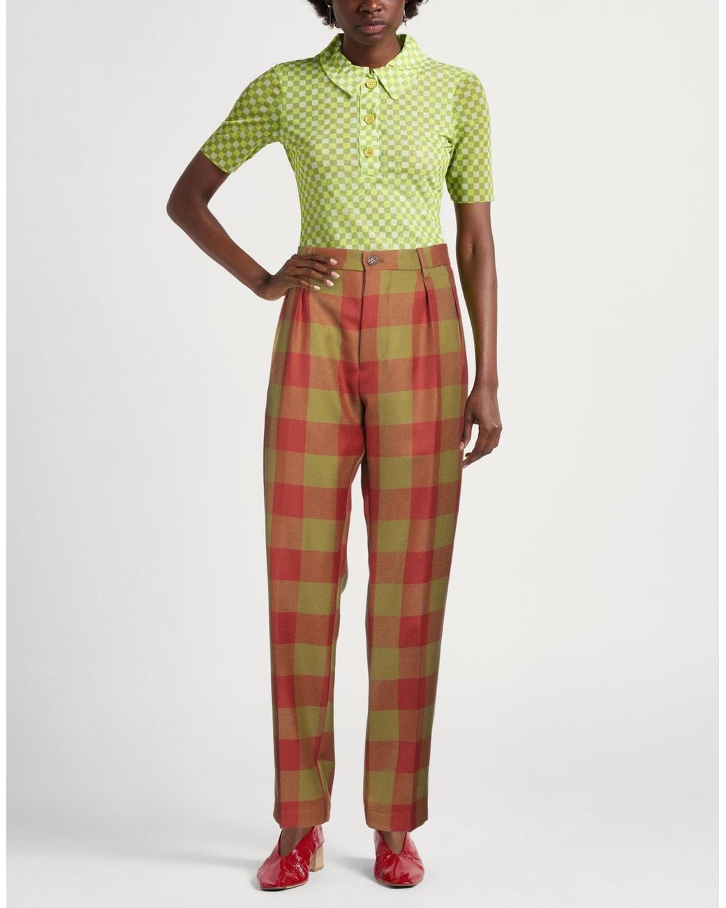 Berwich Red Pants Virgin Wool