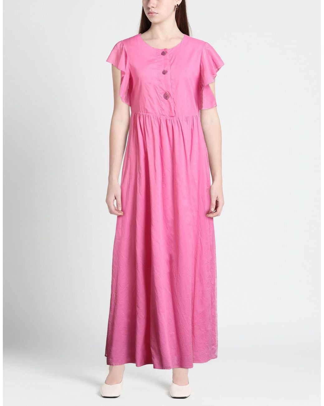 ALESSIA SANTI Pink Maxi Dress Cotton
