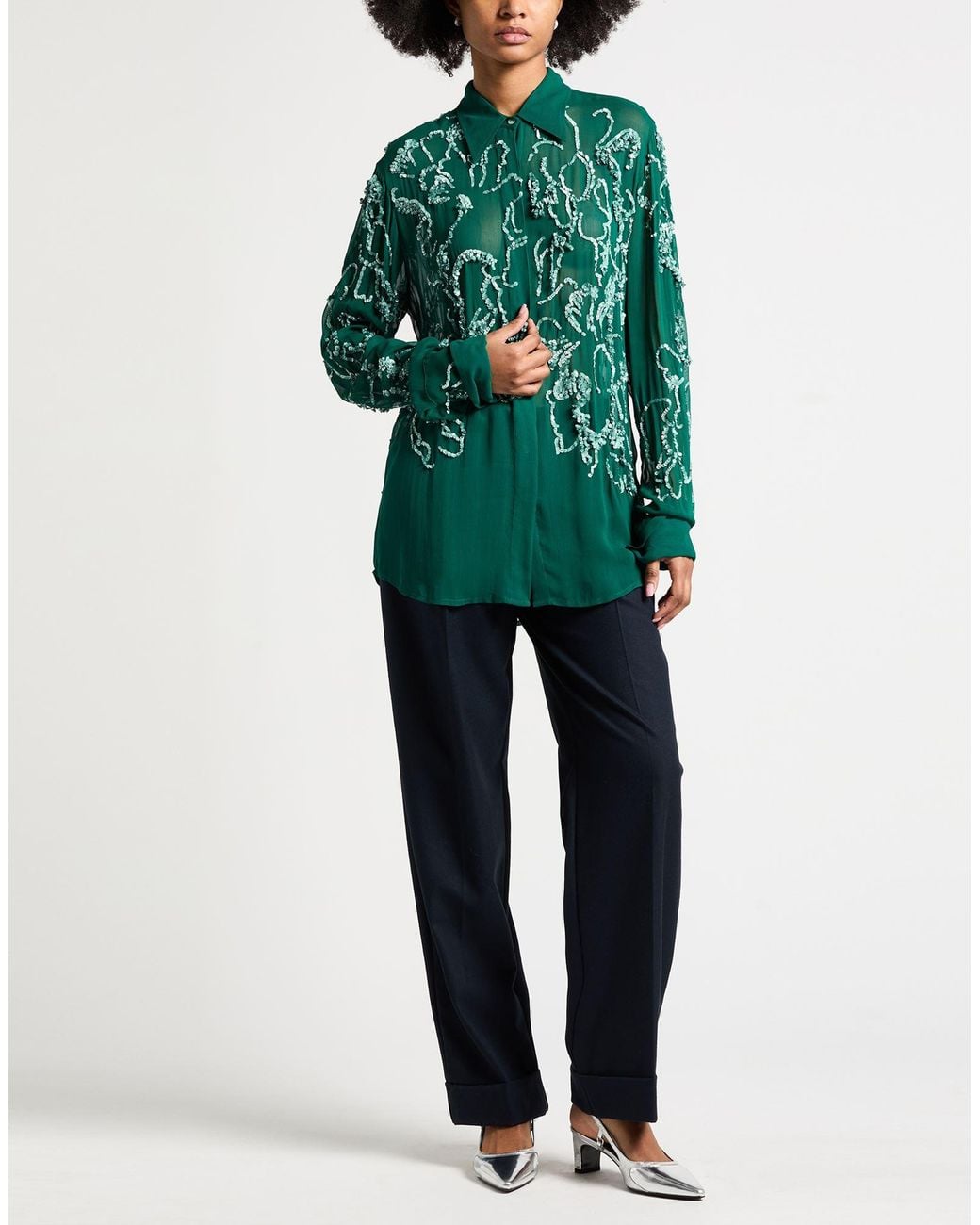 Dries Van Noten Green Shirts