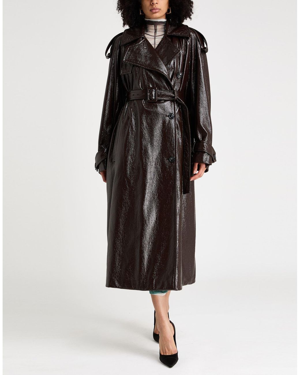 Sportmax Brown Overcoat & Trench Coat