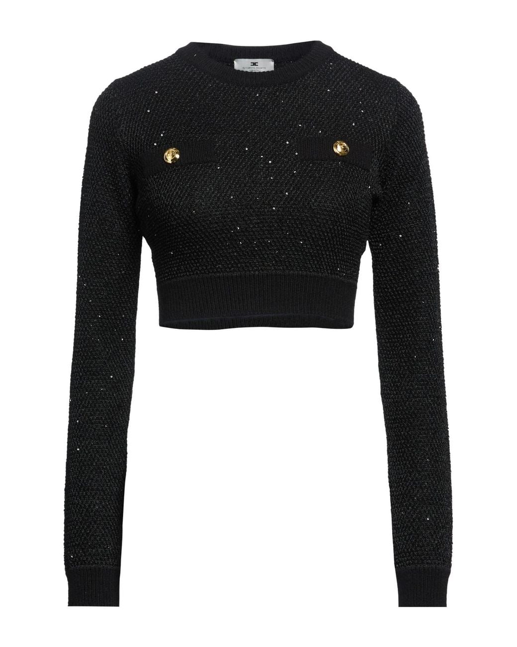 Elisabetta Franchi Black Sweater Polyester, Acrylic, Wool, Alpaca Wool
