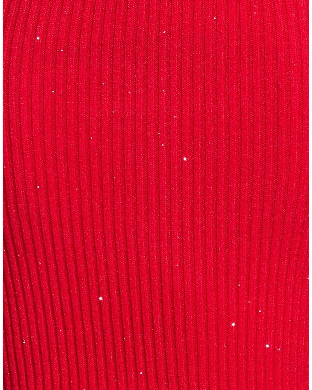 Dixie Red Midi Dress Viscose, Polybutylene, Polyamide, Polyester