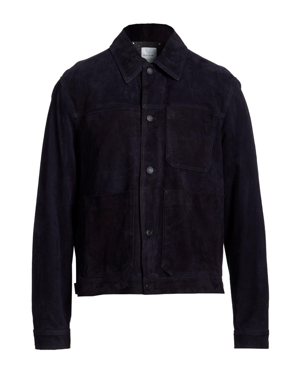Paul Smith Blue Midnight Jacket Leather for men