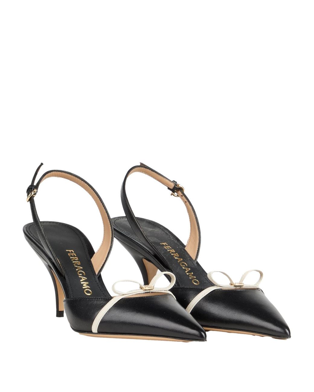 Ferragamo Metallic Pumps Leather