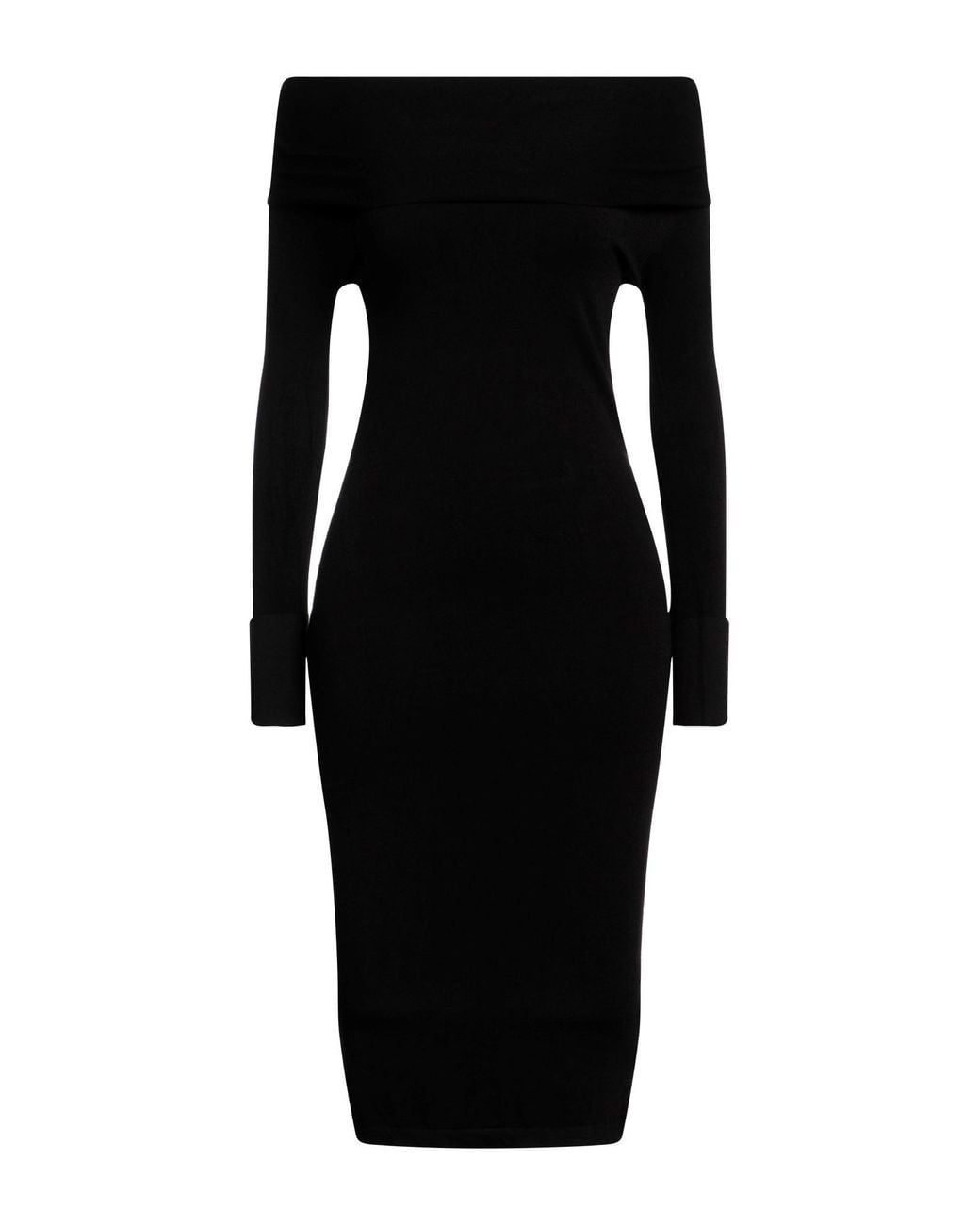 Alpha Studio Black Midi Dress