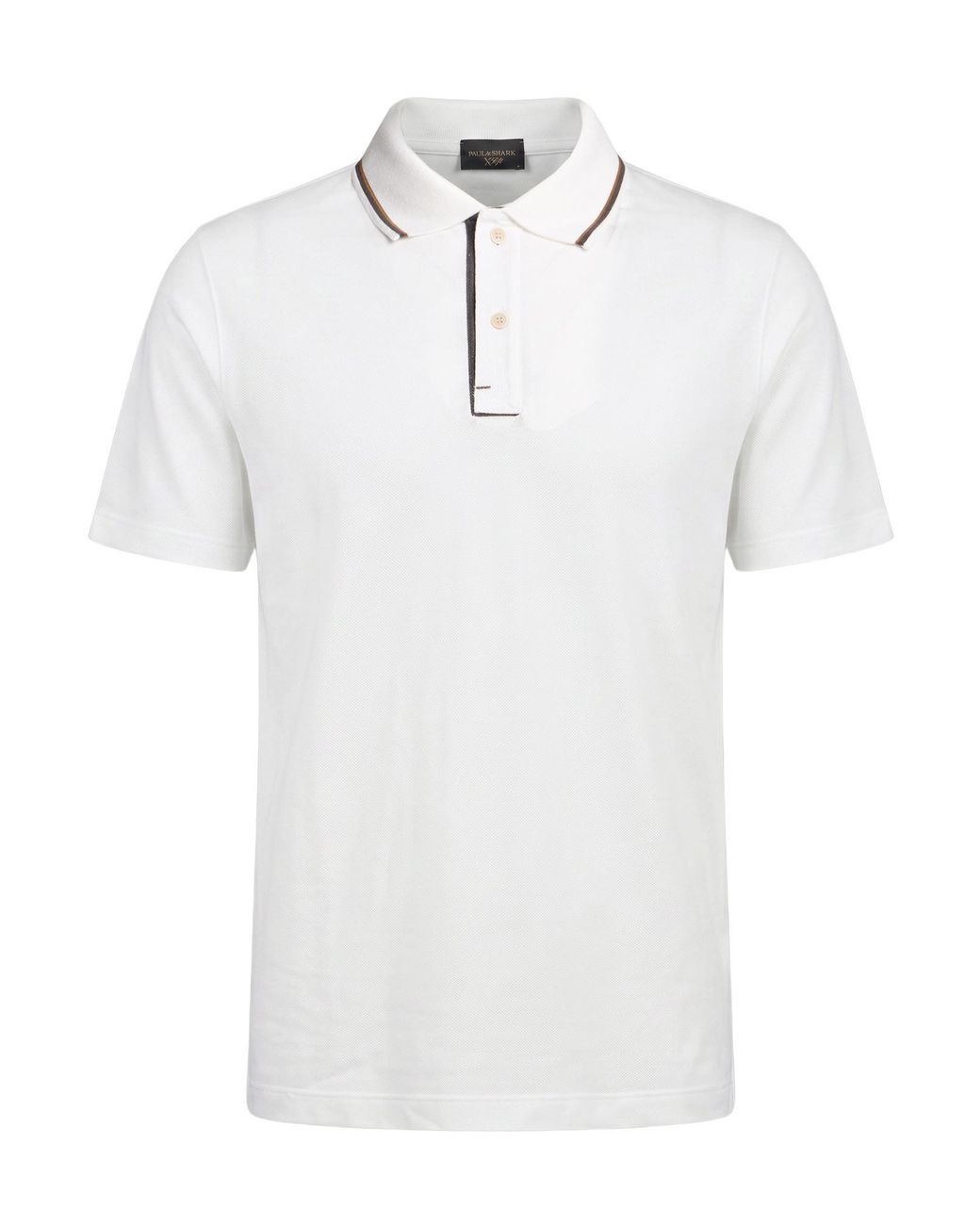 Paul & Shark White Polo Shirt Cotton, Lyocell for men