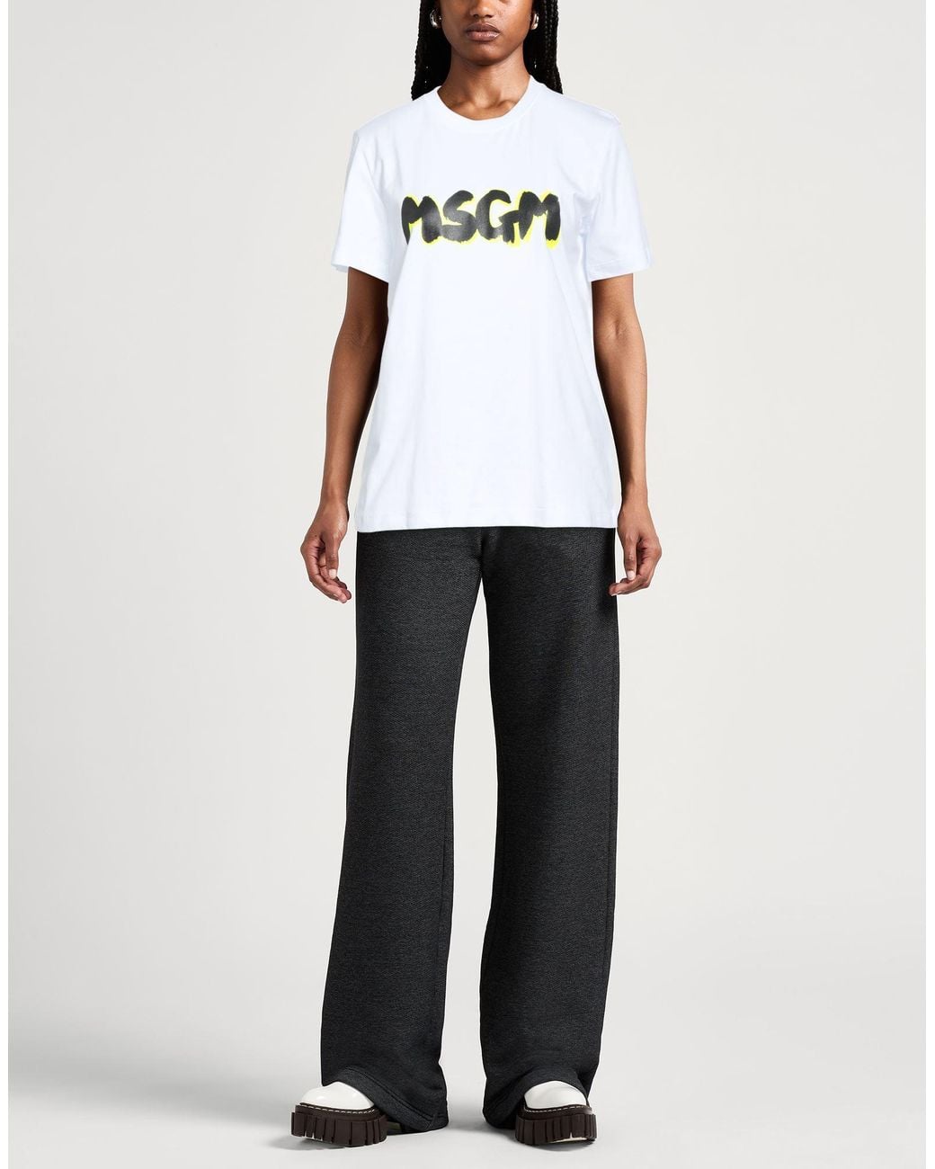 MSGM White T-Shirts