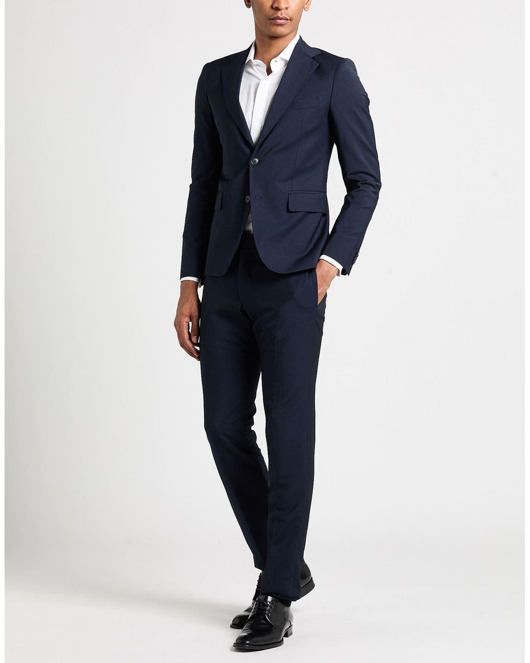 Brian Dales Blue Midnight Blazer Wool, Polyester, Elastane for men