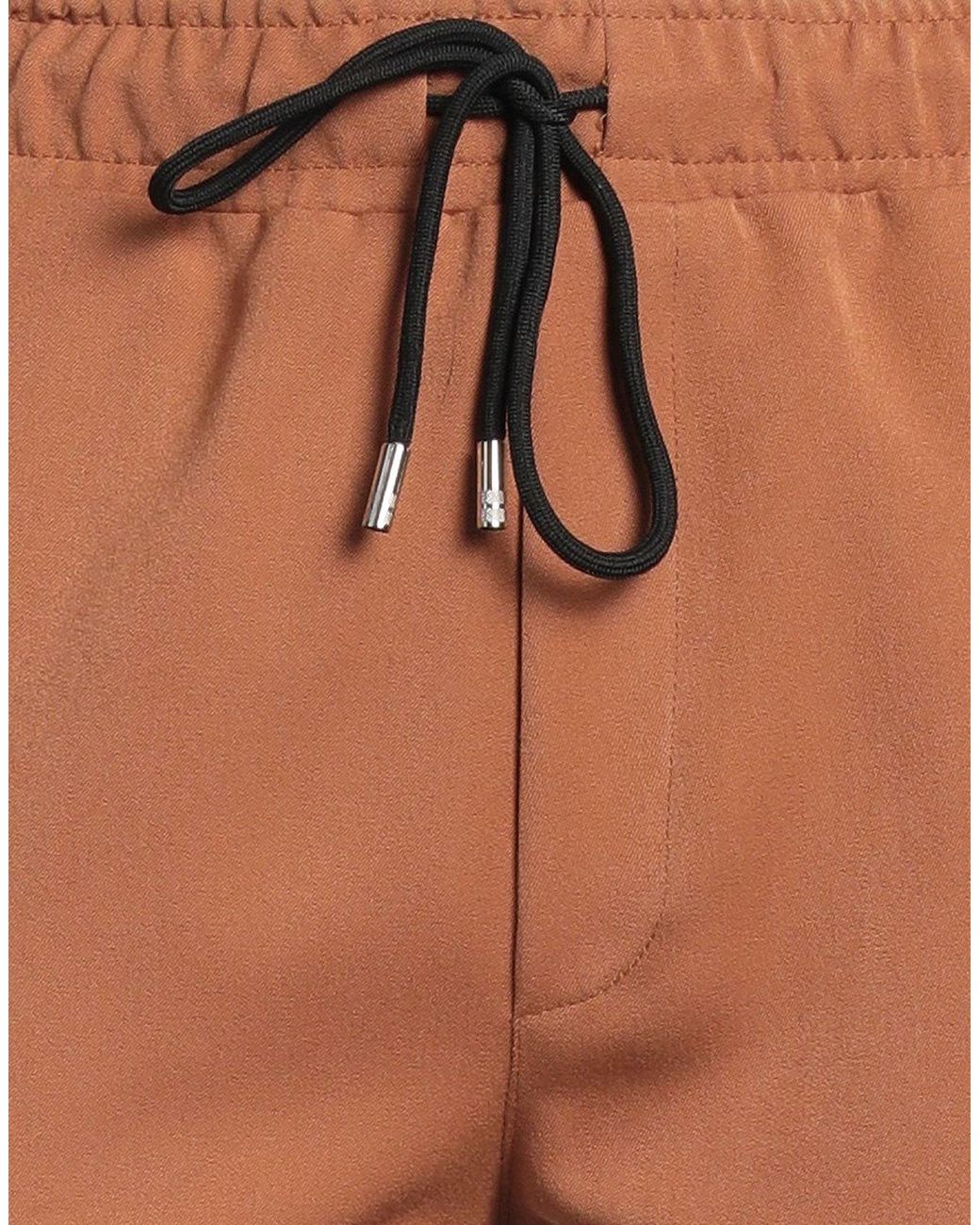 OVER/D Brown Pants Polyester, Viscose, Elastane for men
