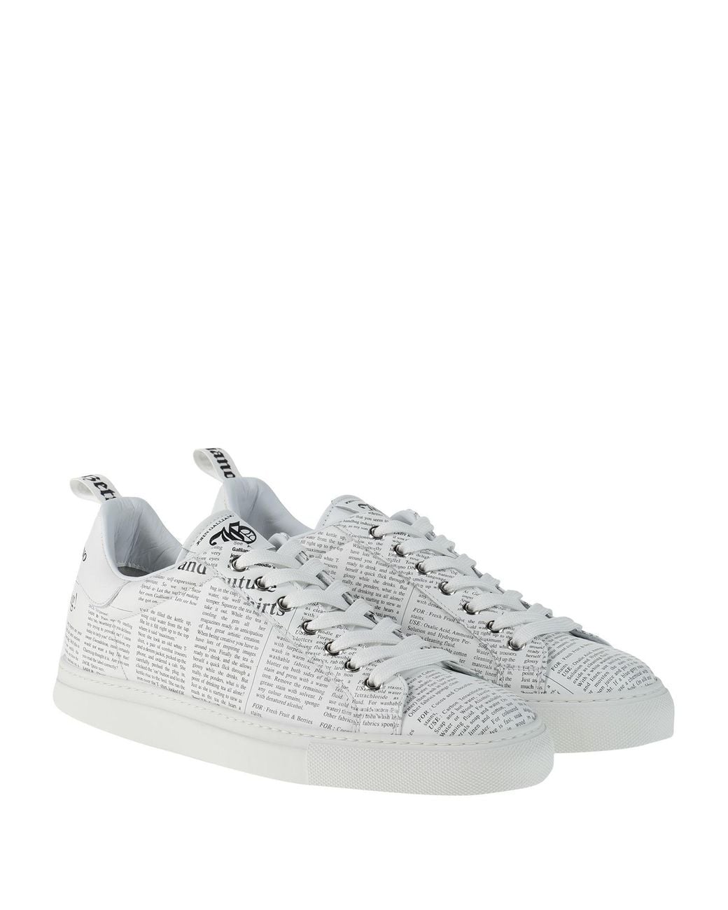 John Galliano White Trainers for men