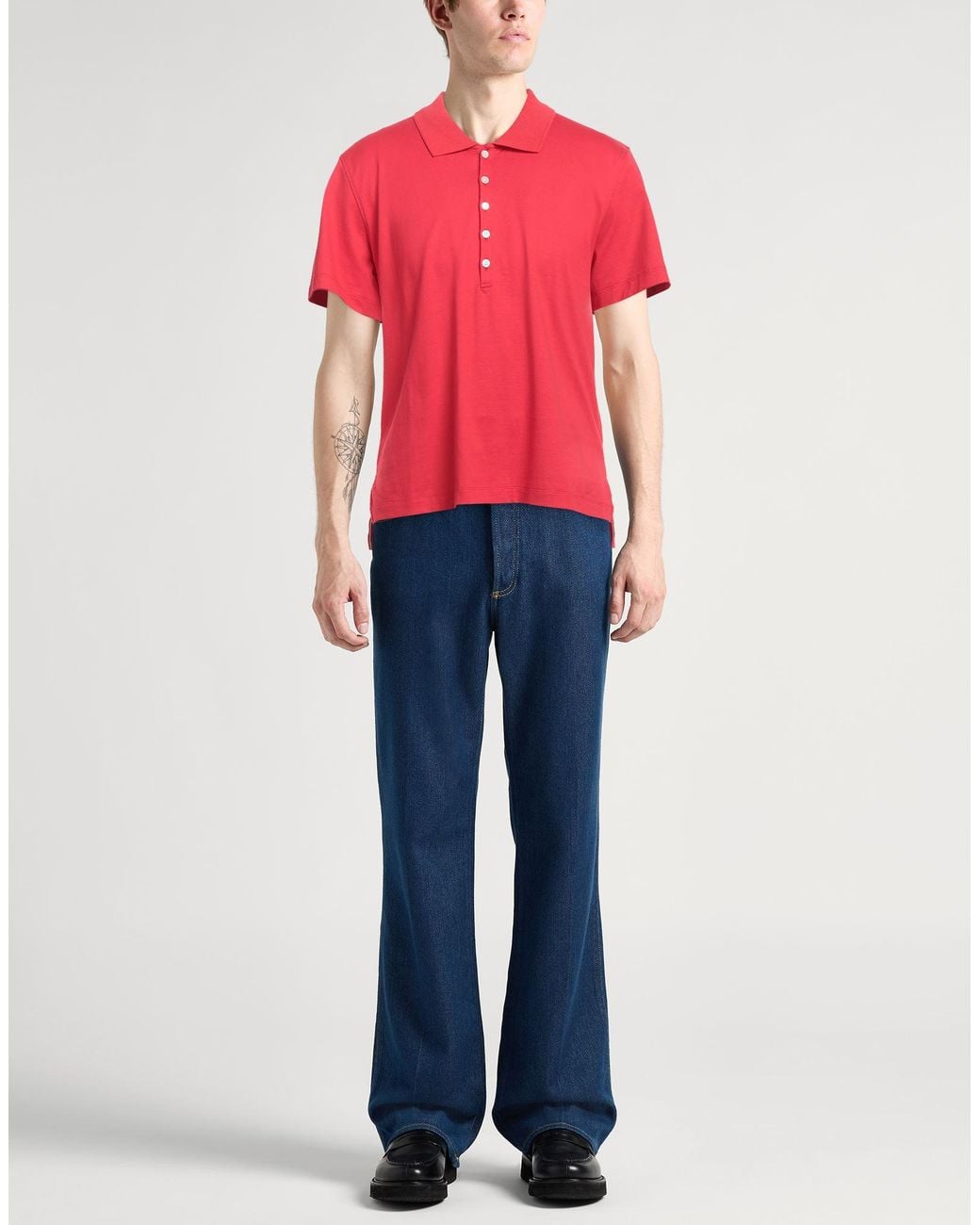 Thom Browne Red Polo Shirt for men