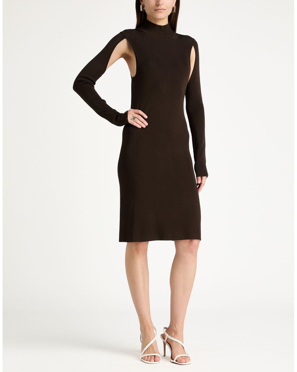 Helmut Lang Brown Mini Dress
