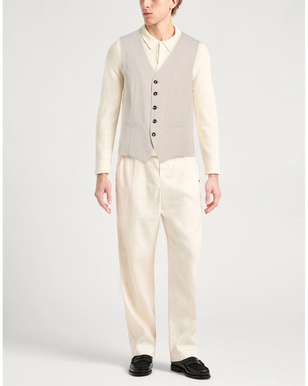 Officina 36 White Waistcoat for men