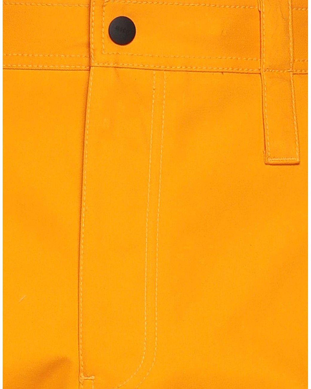MSGM Orange Pants for men