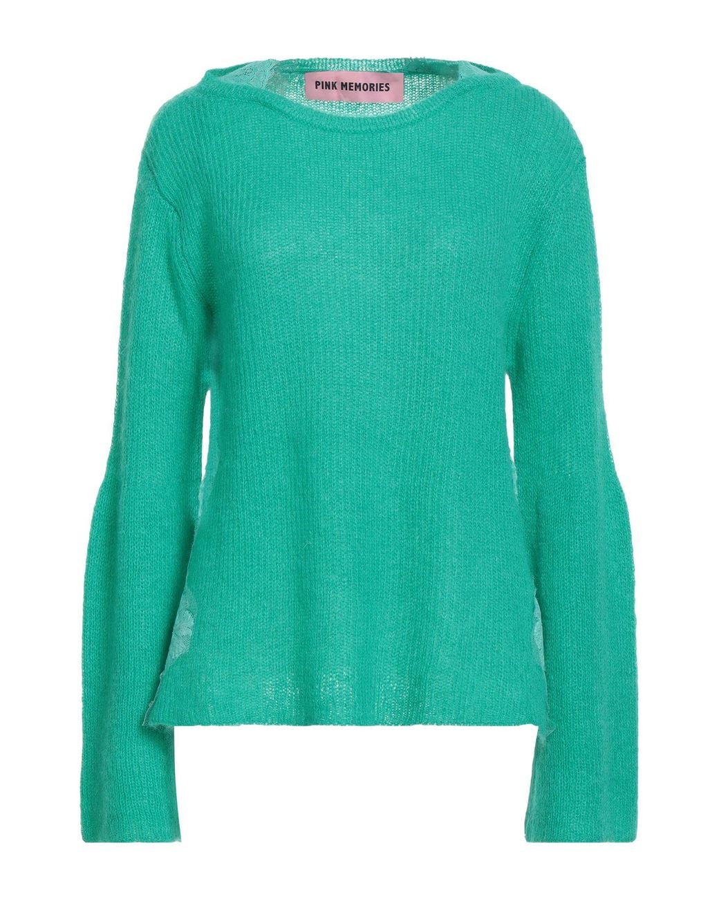 Pink Memories Green Light Sweater Polyamide, Mohair Wool, Wool