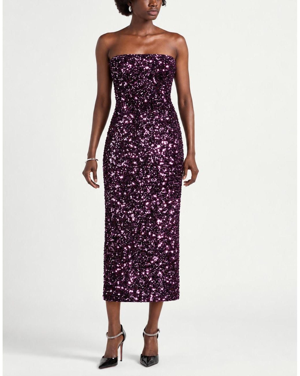 Motel Purple Midi Dress