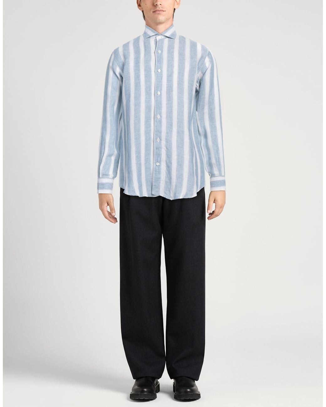 Camisa Eleventy de hombre de color Blue