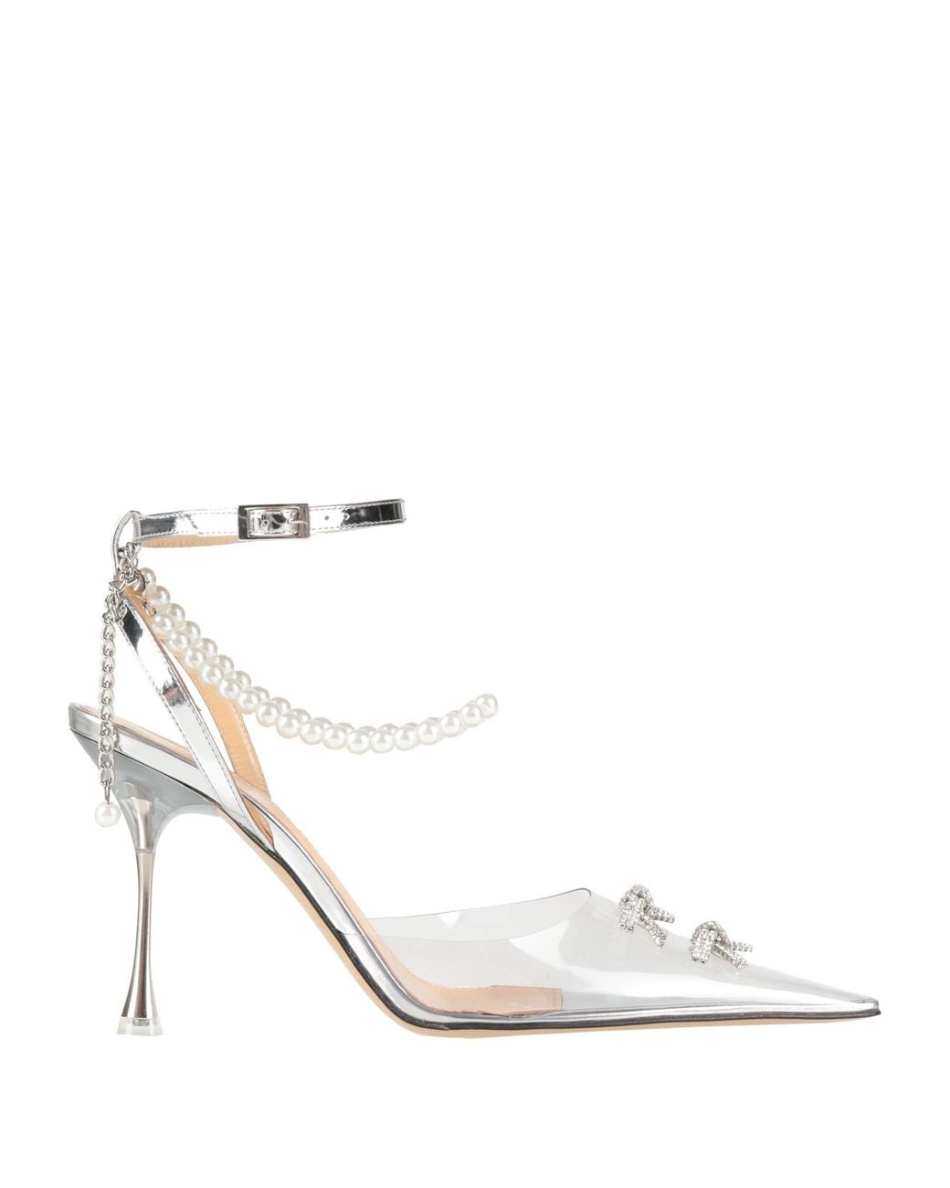 Mach & Mach White Pumps Leather, Synthetisches Material