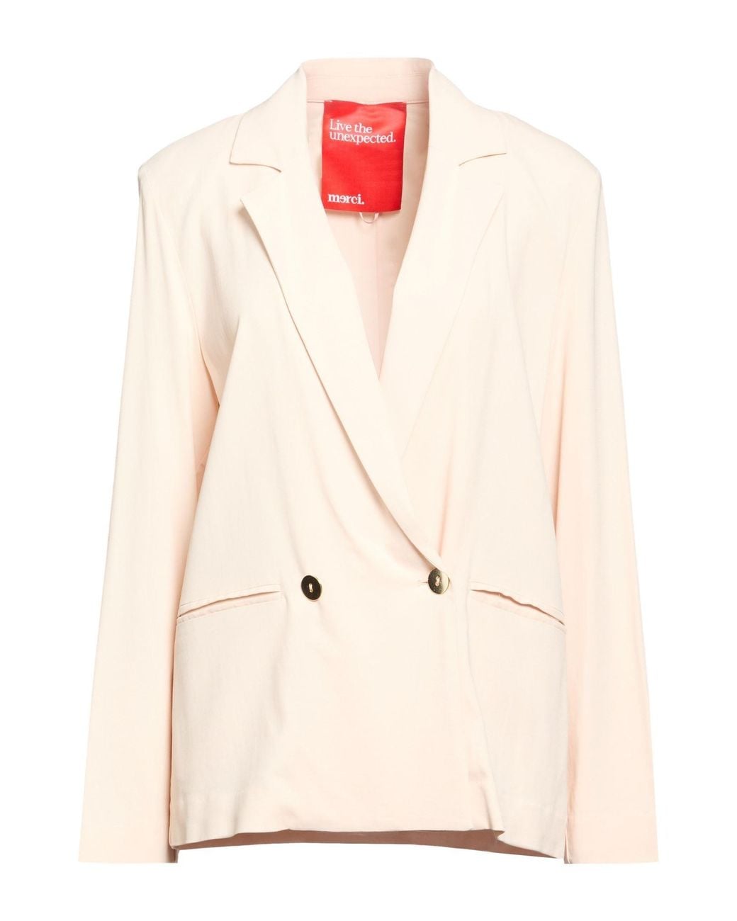 .., merci italia Natural Blazer Viscose, Elastane
