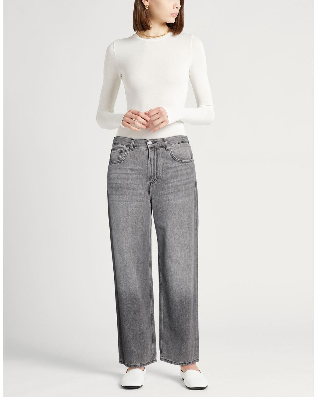 Liu Jo Gray Jeans Cotton