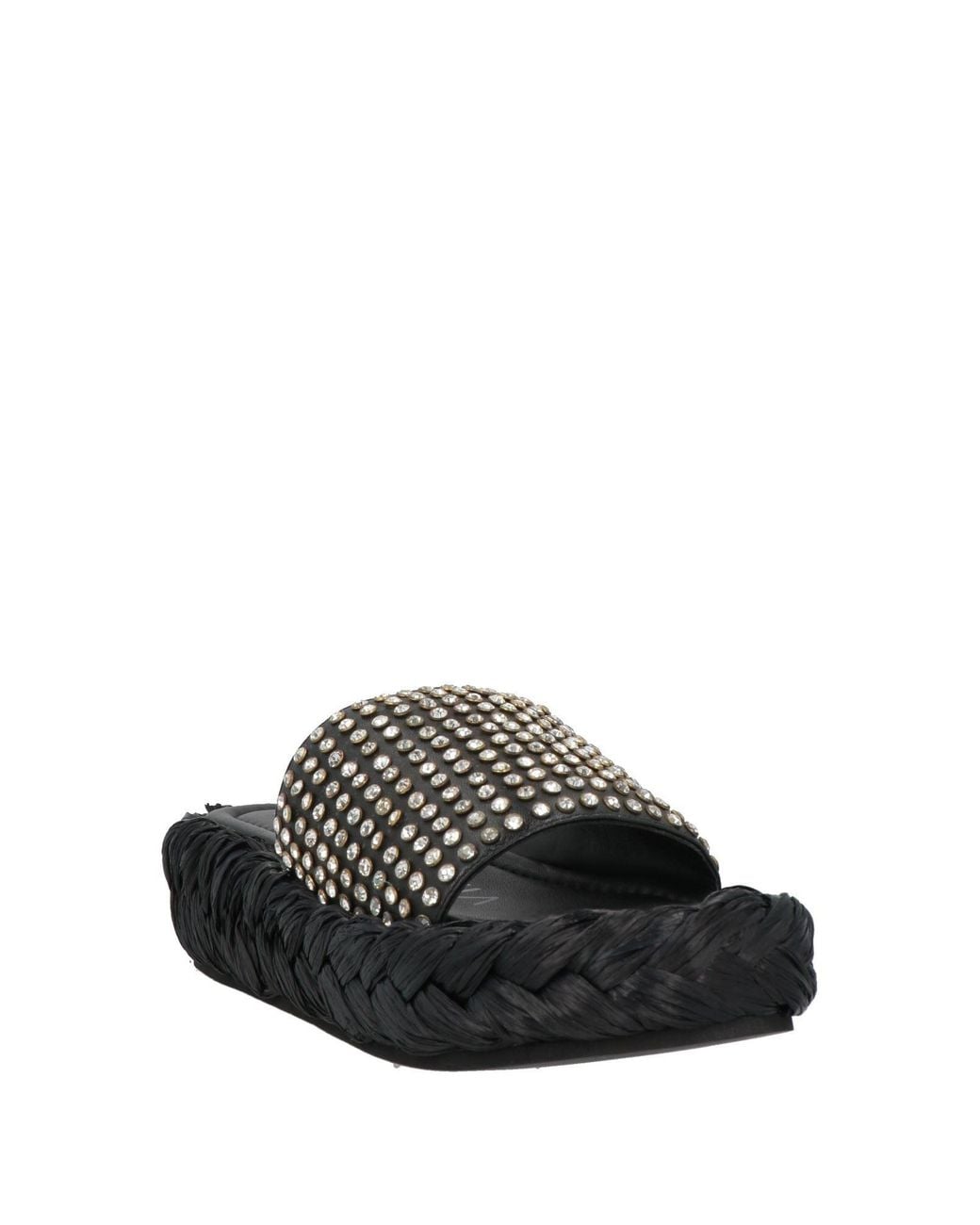 Strategia Black Sandals Leather