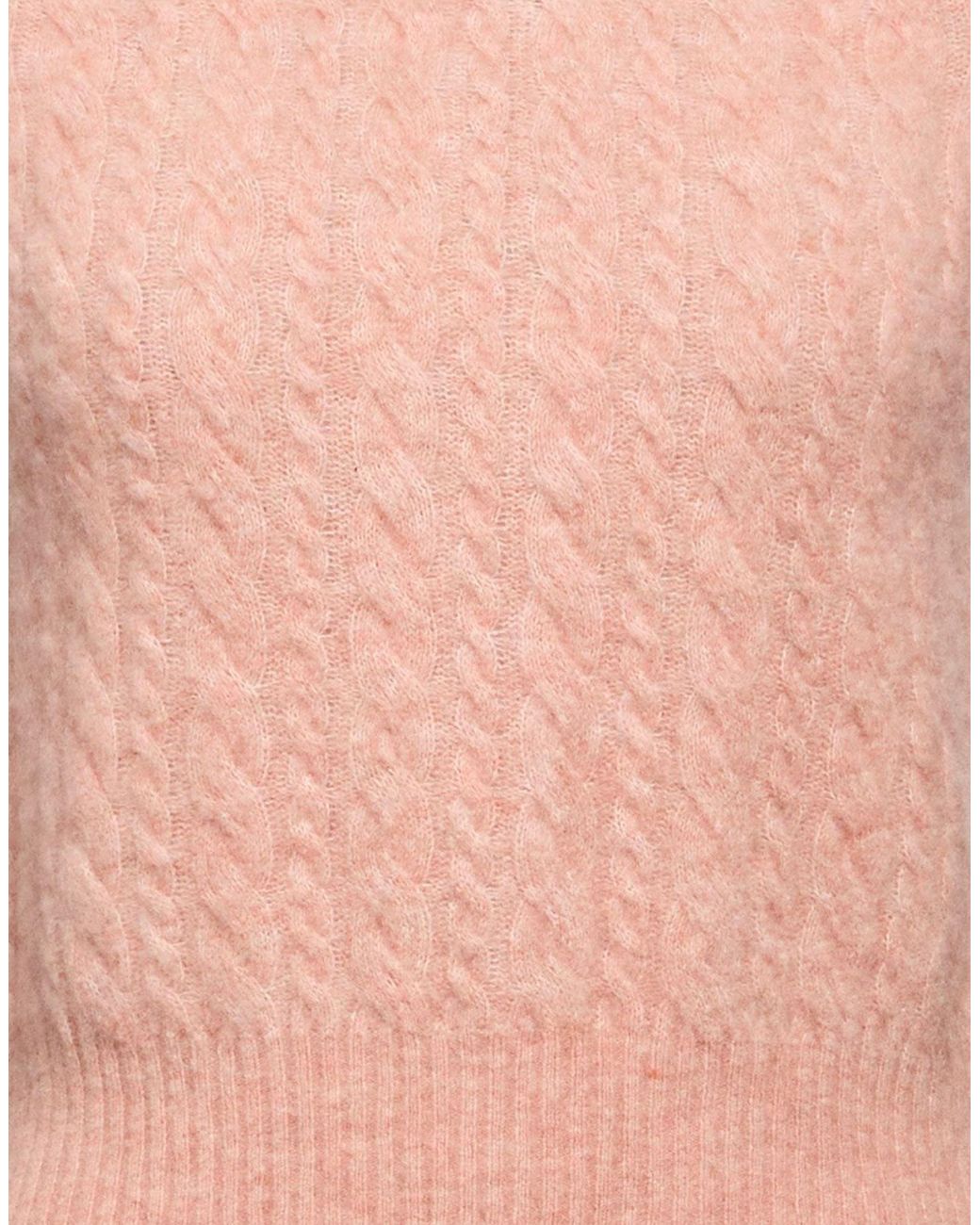 Sandro Pink Sweater Wool, Polyamide, Elastane