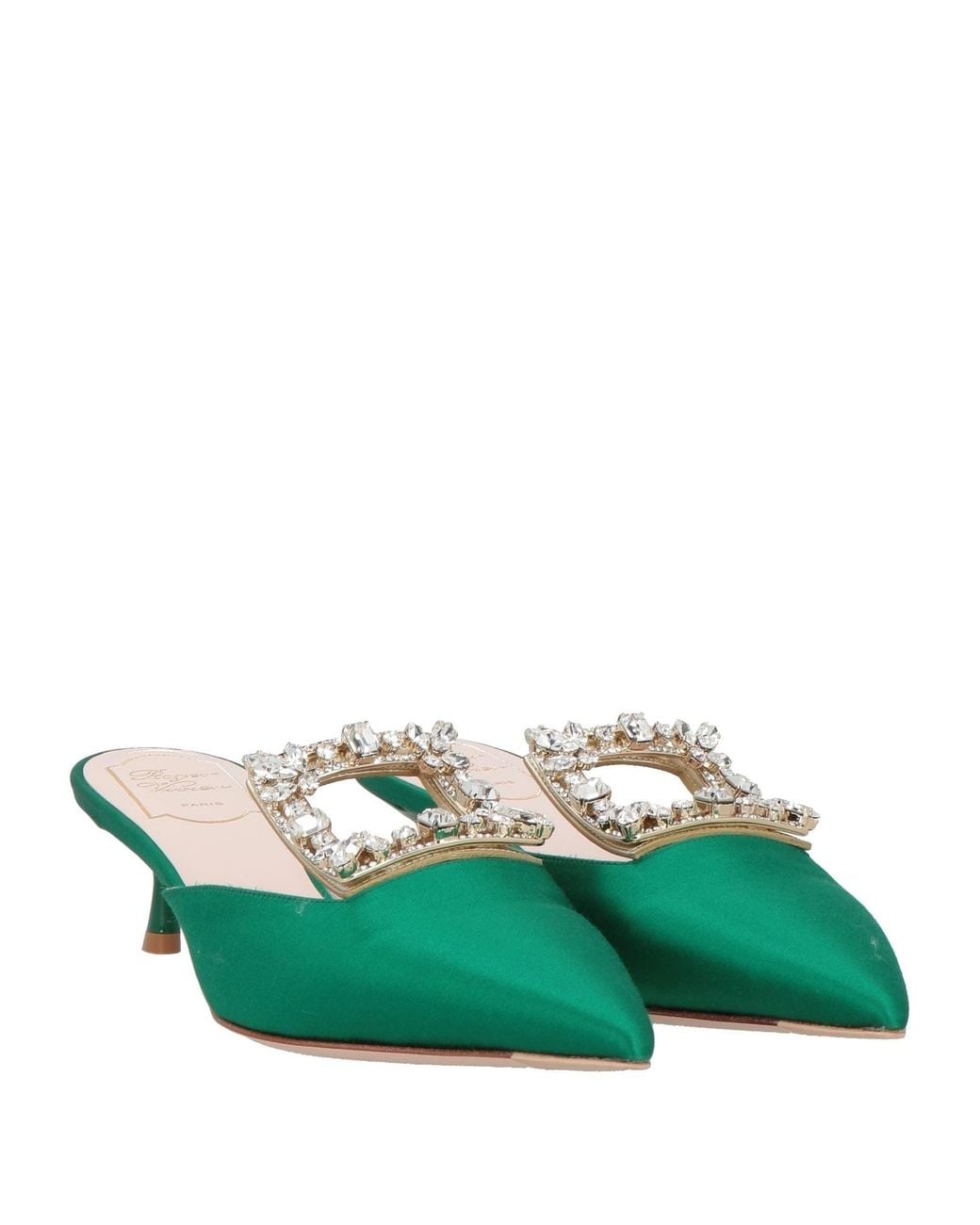 Roger Vivier Green Mules & Clogs
