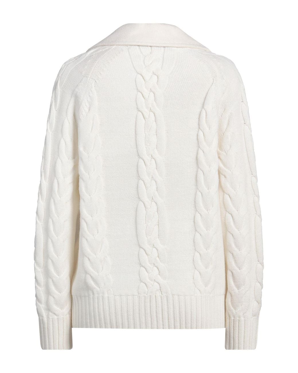 Max Mara White Ivory Blazer Wool, Cashmere