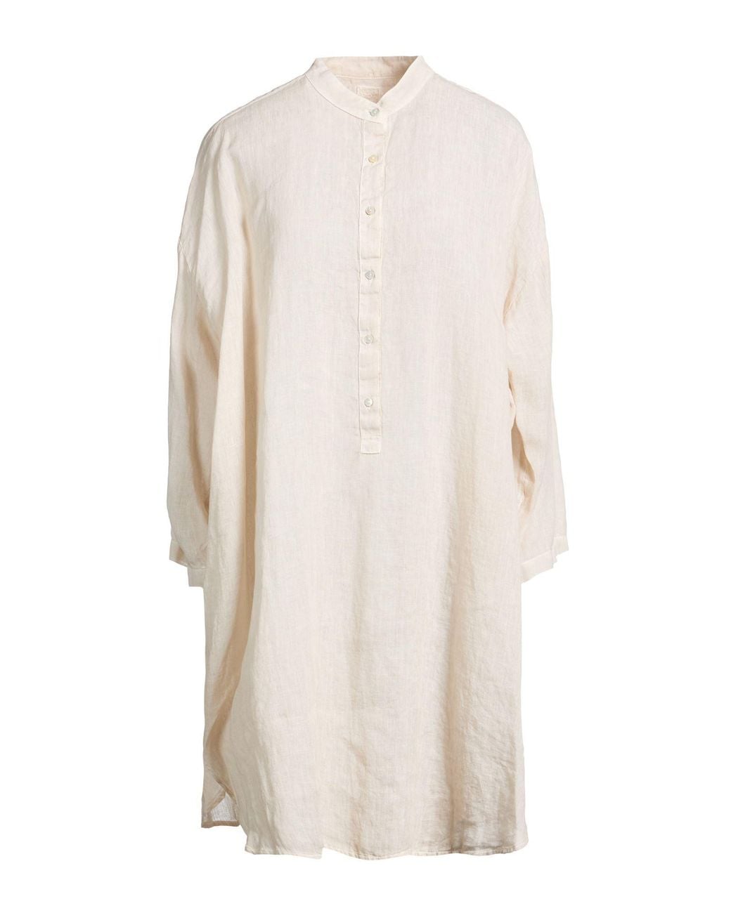 120% Lino White Mini Dresses