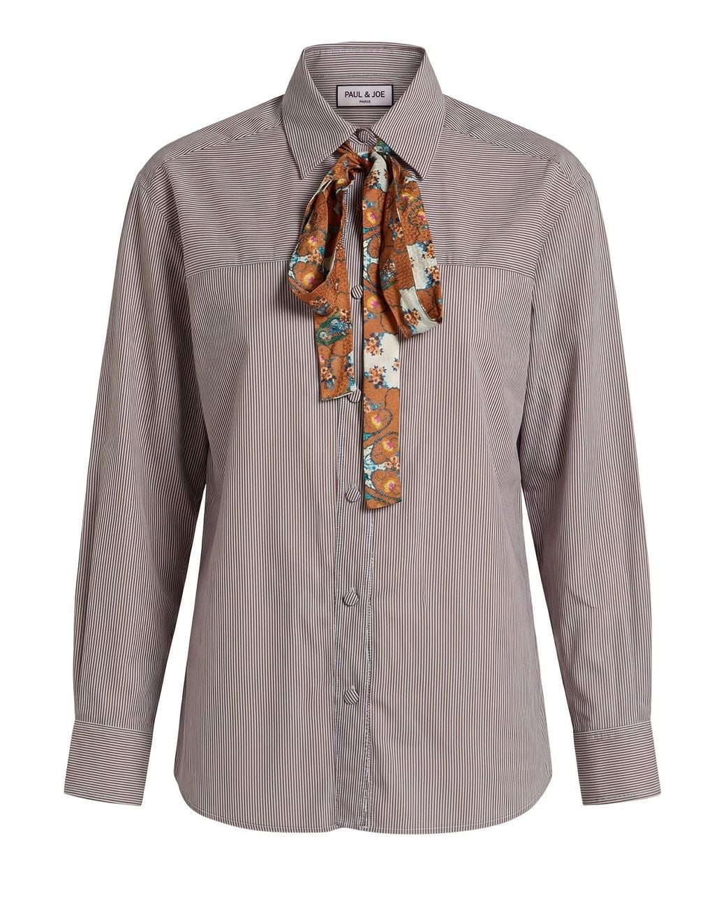 Paul & Joe Gray Shirt Virgin Wool, Silk