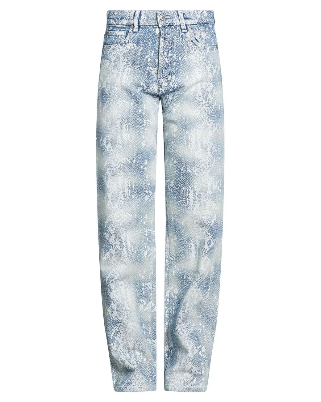 7 For All Mankind Blue Jeans Cotton, Elastane