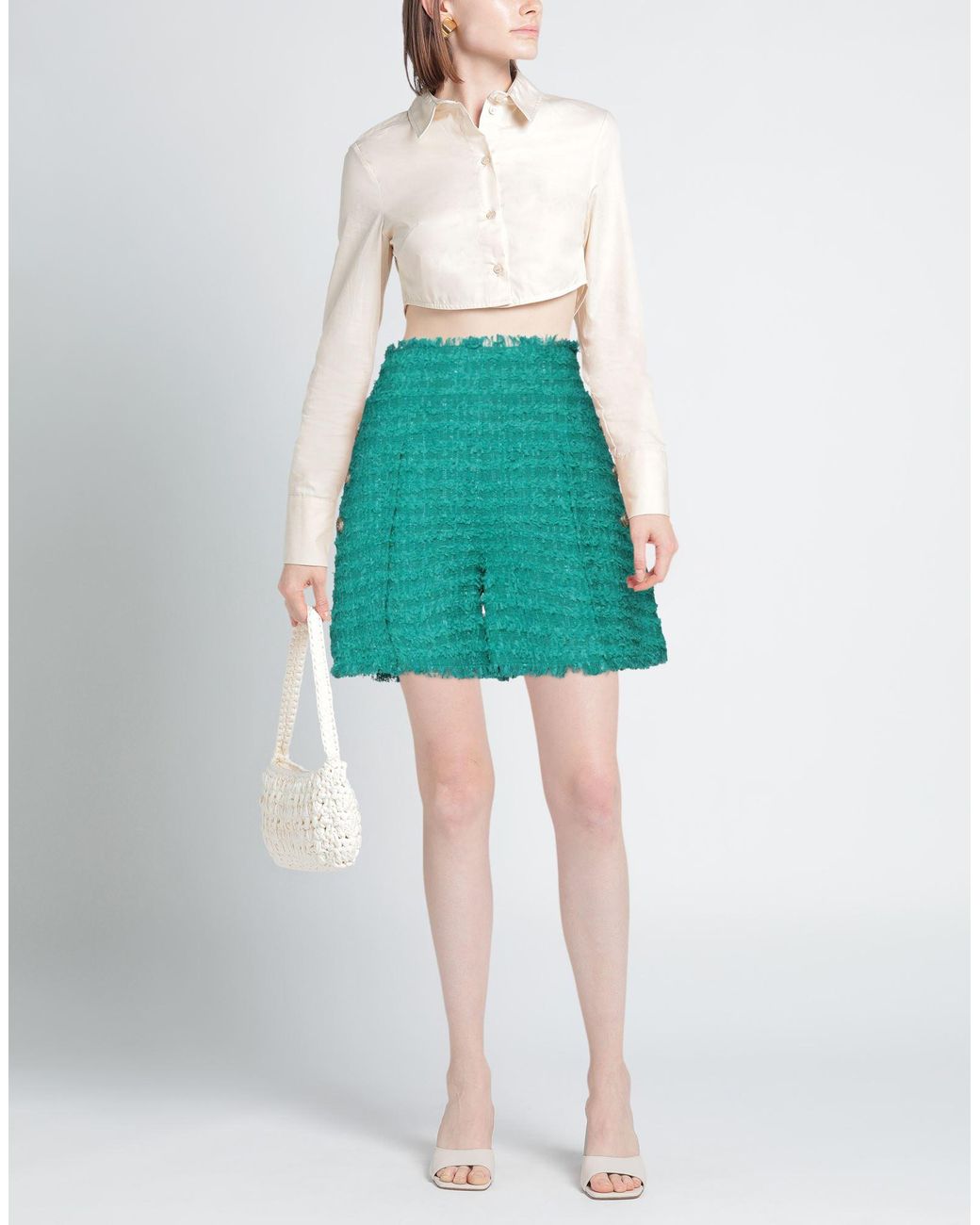 Balmain Green Shorts & Bermuda Shorts