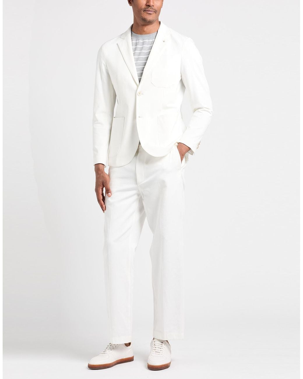 AT.P.CO White Blazer Cotton, Polyamide, Elastane for men