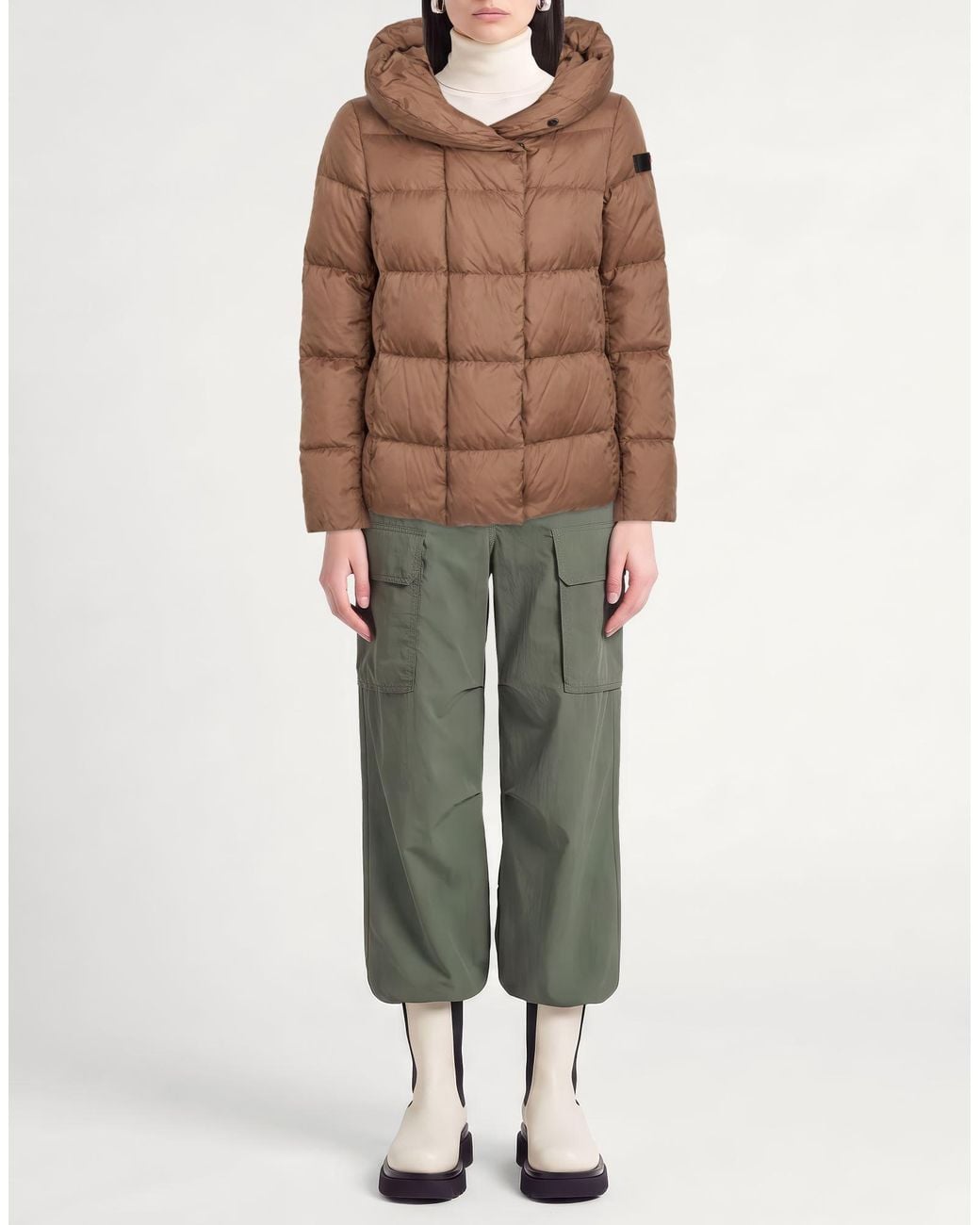 Peuterey Brown Puffer Polyester