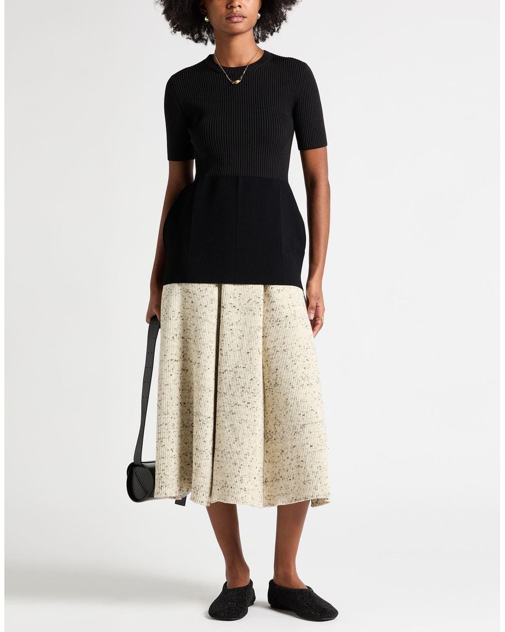 Jil Sander Black Sweater Viscose, Silk, Polyester