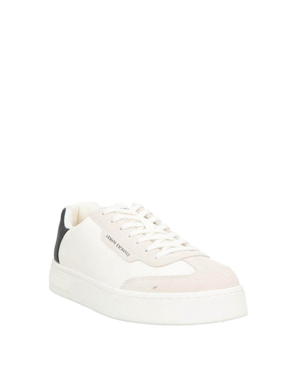 ARMANI EXCHANGE Natural Light Sneakers Polyester, Polyurethane, Cow Leather for men